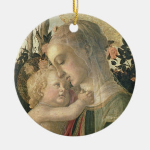 Madonna en Kind met Sint-John de Baptist, detai Keramisch Ornament