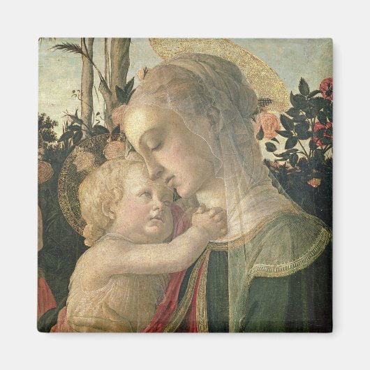 Madonna en Kind met Sint-John de Baptist, detai Magneet (Voorkant)