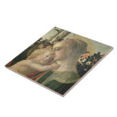 Madonna en Kind met Sint-John de Baptist, detai Tegeltje (Zijkant)