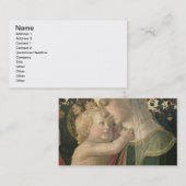 Madonna en Kind met Sint-John de Baptist, detai Visitekaartje (Voorkant / Achterkant)