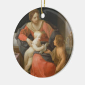 Madonna en kind met Sint-John de Baptist Keramisch Ornament (Links)