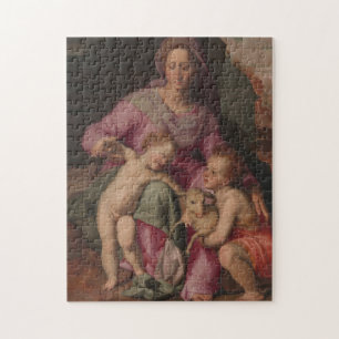 Madonna en kind met Sint John de Baptist Legpuzzel