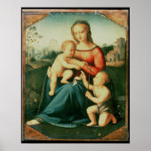 Madonna en kind met Sint-John de Baptist Poster (Voorkant)