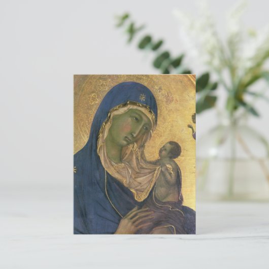 Madonna en kind met SS. Dominic en Aurea Briefkaart (Staand voorkant)