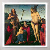 Madonna en kind met SS. John the Baptist and Se Poster (Voorkant)