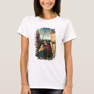 Madonna en kind met SS. John the Baptist and Se T-shirt