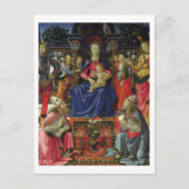Madonna en kind met SS. Justus, Zenobius en de Briefkaart (Voorkant)