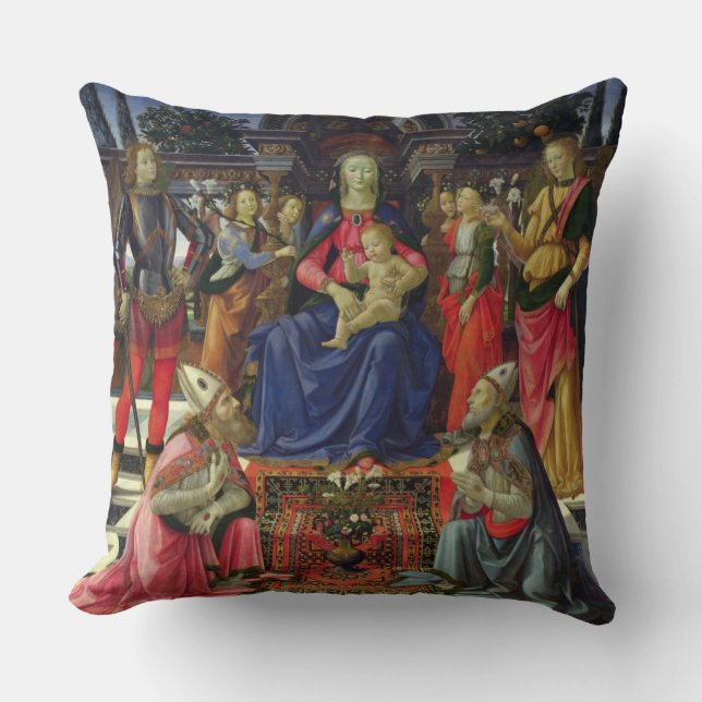 Madonna en kind met SS. Justus, Zenobius en de Kussen (Voorkant)