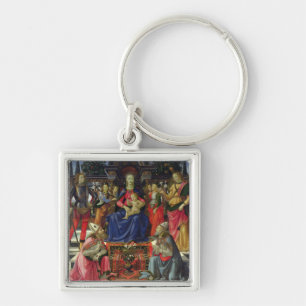 Madonna en kind met SS. Justus, Zenobius en de Sleutelhanger