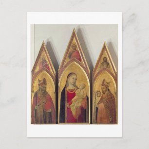Madonna en kind met SS. Nicholas en Proculus, Briefkaart