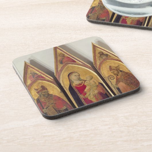 Madonna en kind met SS. Nicholas en Proculus, Drankjes Onderzetter (Linkerzijde)