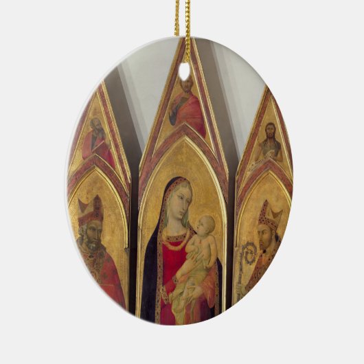 Madonna en kind met SS. Nicholas en Proculus, Keramisch Ornament (Rechts)