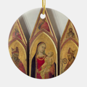 Madonna en kind met SS. Nicholas en Proculus, Keramisch Ornament