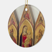 Madonna en kind met SS. Nicholas en Proculus, Keramisch Ornament (Links)
