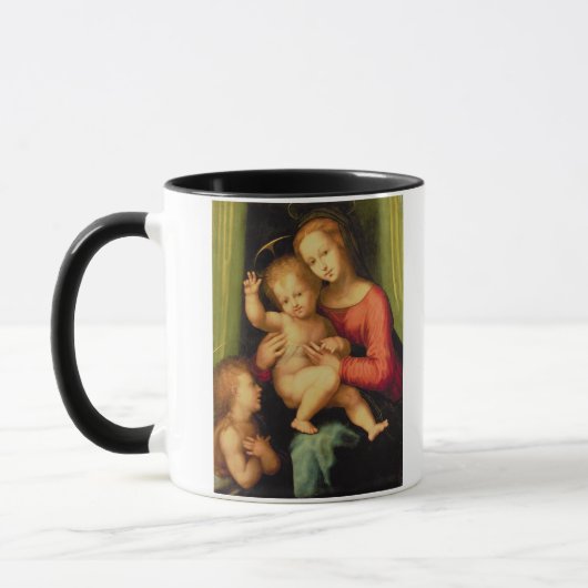 Madonna en kind met St. John Mok (Links)