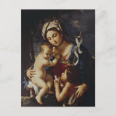 Madonna en kind met St. John van Sirani Briefkaart (Voorkant)