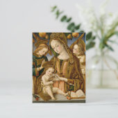 Madonna en kind met twee Angels Briefkaart (Staand voorkant)