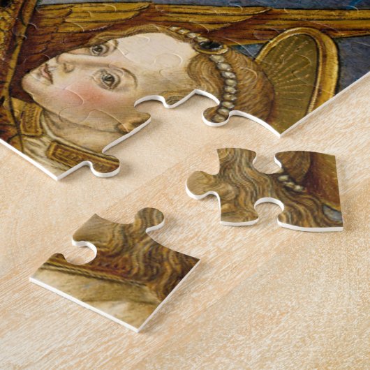 Madonna en kind met twee Angels Legpuzzel (Zijkant)