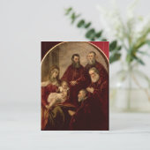 Madonna en kind met vier staatsmannen briefkaart (Staand voorkant)