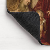 Madonna en kind met vier staatsmannen muismat (Hoek)