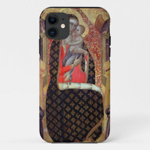 Madonna en kind met zes engelen (panel) iPhone 11 hoesje