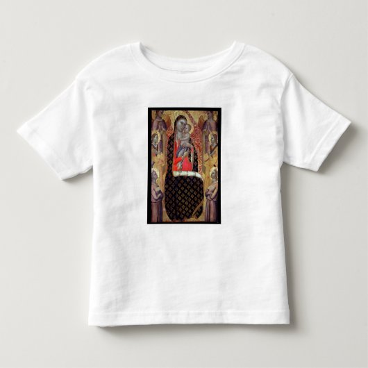 Madonna en kind met zes engelen (panel) kinder shirts (Voorkant)