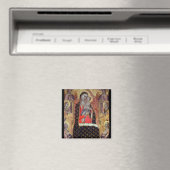 Madonna en kind met zes engelen (panel) magneet (Insitu (Vaatwasser))