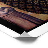 Madonna en kind met zes engelen (panel) poster (Hoek)