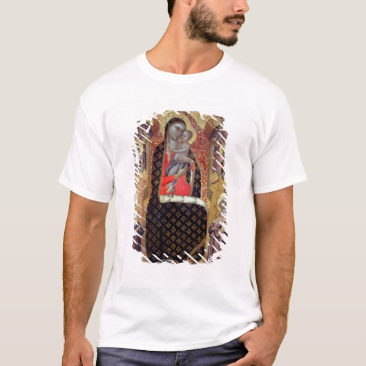 Madonna en kind met zes engelen (panel) t-shirt (Voorkant)