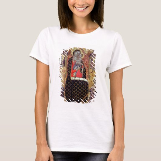 Madonna en kind met zes engelen (panel) t-shirt (Voorkant)