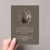  Madonna en kind met zilveren Lijst Acryl Uitnodigingen (Insitu (Draagbaar))