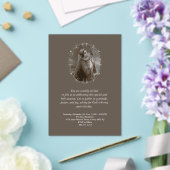  Madonna en kind met zilveren Lijst Acryl Uitnodigingen (Insitu (Huwelijk))