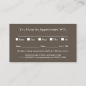 Madonna en kind met zilveren Lijst Afsprakenkaartje (Achterkant)