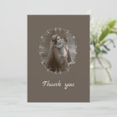  Madonna en kind met zilveren Lijst Bedankkaart (Staand voorkant)