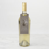 Madonna en kind met zilveren Lijst Flessenhanger (Op fles)