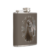  Madonna en kind met zilveren Lijst Heupfles (Rechts)