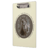  Madonna en kind met zilveren Lijst Klembord (Links)