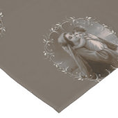  Madonna en kind met zilveren Lijst Korte Tafelloper (Hoek)