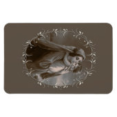  Madonna en kind met zilveren Lijst Magneet (Horizontaal)