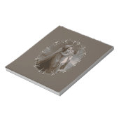  Madonna en kind met zilveren Lijst Notitieblok (Linkerzijde)