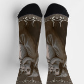 Madonna en kind met zilveren Lijst Sokken (Top)