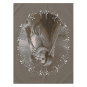  Madonna en kind met zilveren Lijst Tafelkleed (Voorkant)