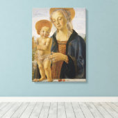Madonna en kind, ongeveer 1470 canvas afdruk (Insitu (Houten vloer))