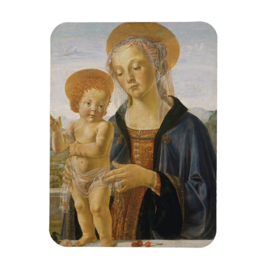 Madonna en kind, ongeveer 1470 magneet (Verticaal)