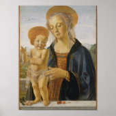 Madonna en kind, ongeveer 1470 poster (Voorkant)