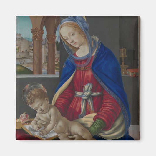 Madonna en kind, ongeveer 1483-4 magneet (Voorkant)