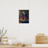 Madonna en kind, ongeveer 1483-4 poster (Keuken)