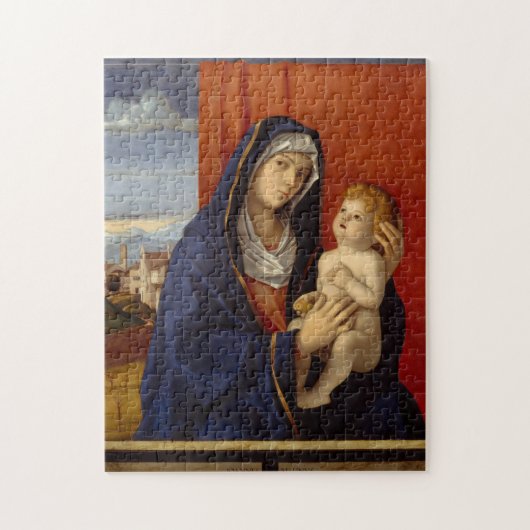 Madonna en kind, ongeveer 1485 legpuzzel (Verticaal)