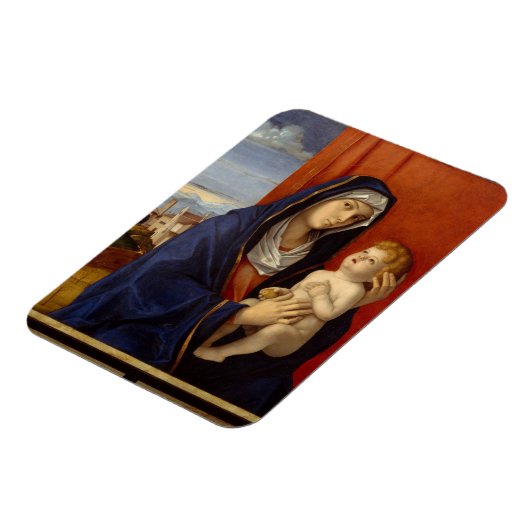 Madonna en Kind, ongeveer 1485 Magneet (Linkerzijde)