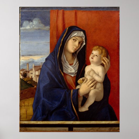 Madonna en Kind, ongeveer 1485 Poster (Voorkant)